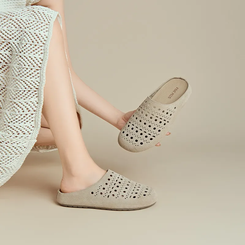 FIVE PLUS Rubber Sole Wrap toe Slippers Women's-12