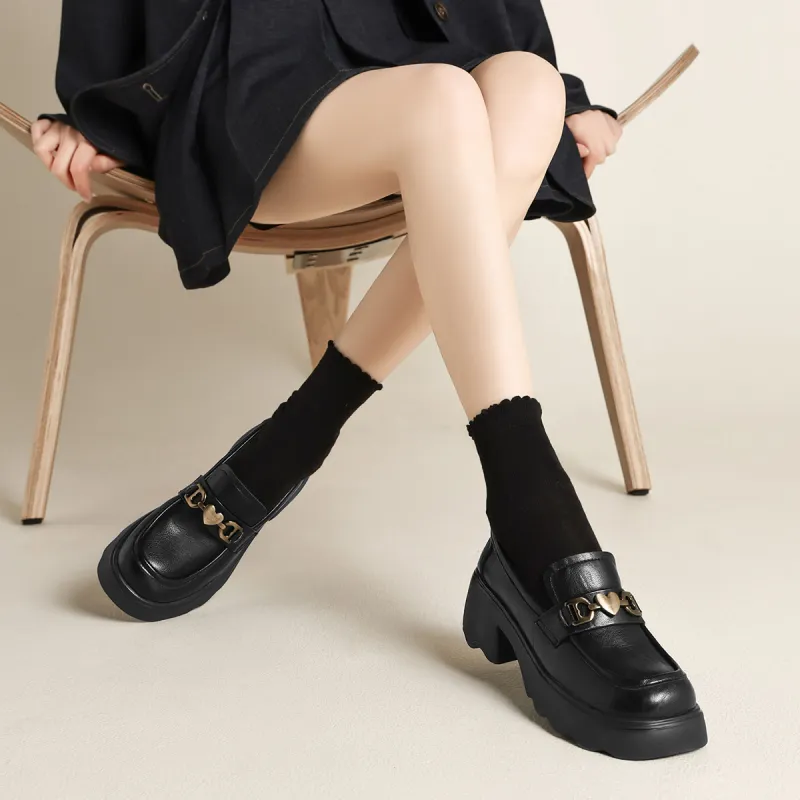FIVE PLUS Loafers Women's Black-2