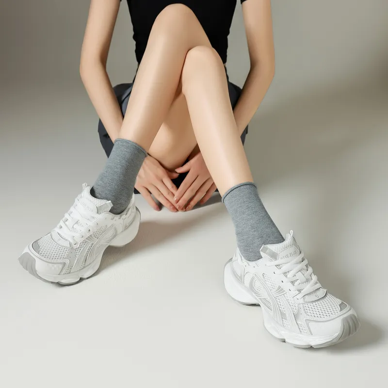 FIVE PLUS Anti Slip Wear Resistant Low Top Chunky Sneakers Women's-17