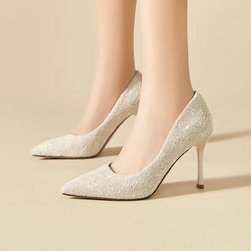 FIVE PLUS Slim Heel High Heels Women's-9
