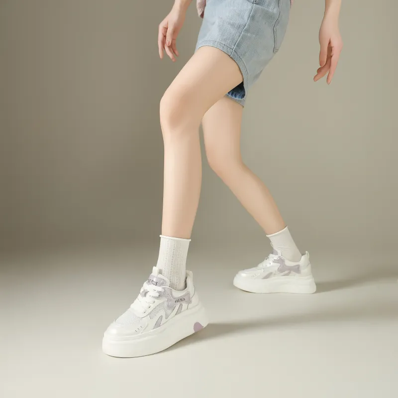 FIVE PLUS Anti Slip Wear Resistant Low Top Skateboard Shoes Women's-1