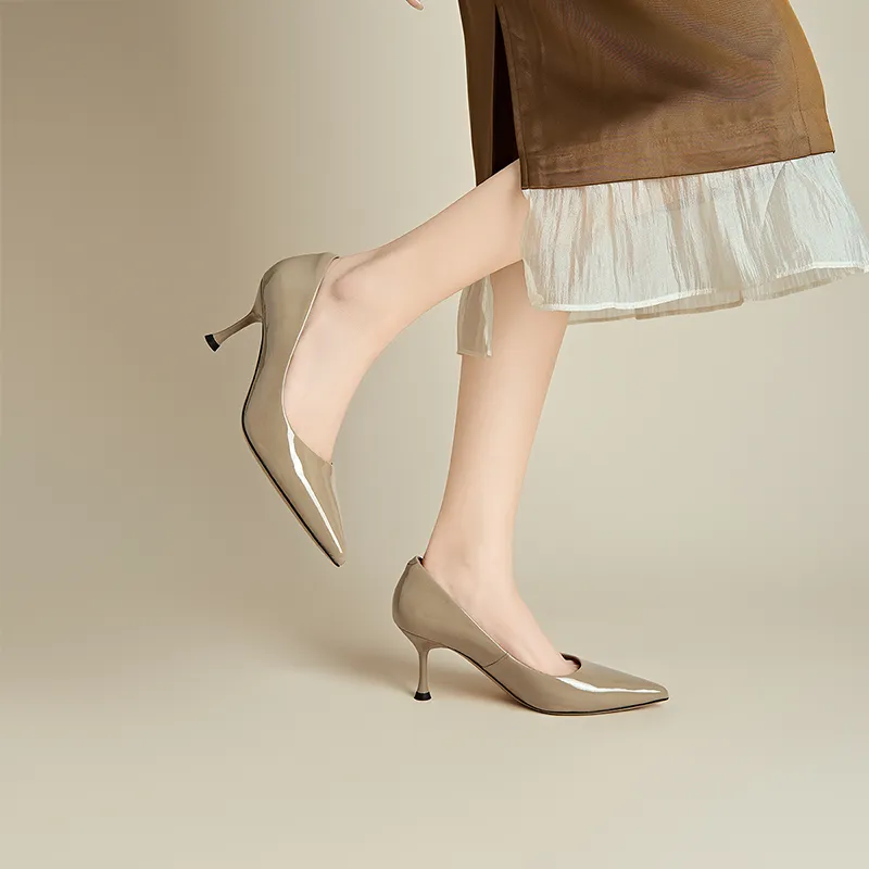 FIVE PLUS Slim Heel High Heels Women's-8
