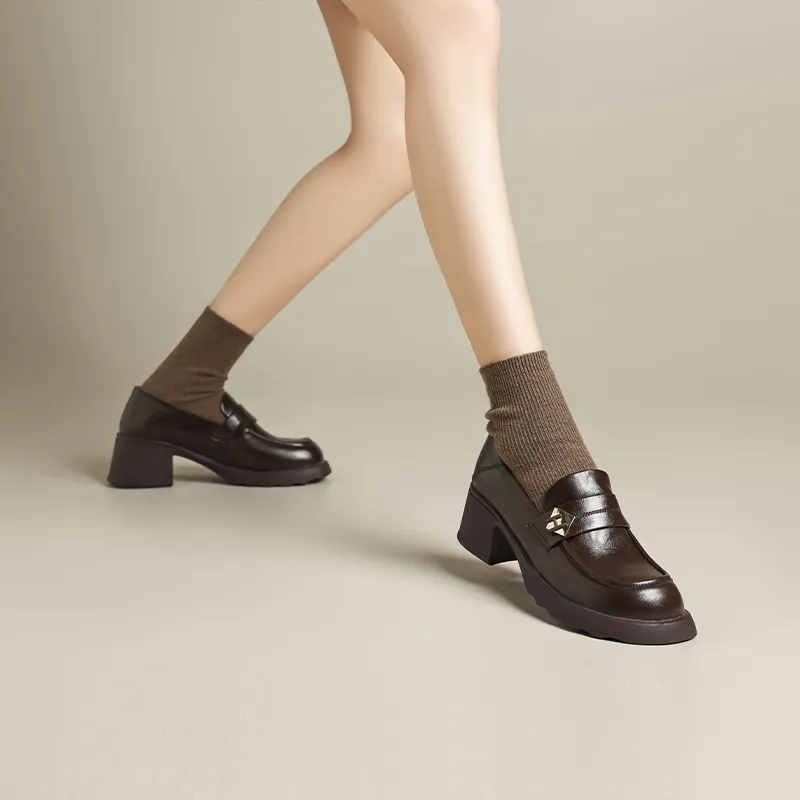 FIVE PLUS Loafers Women's Black, Brown-10
