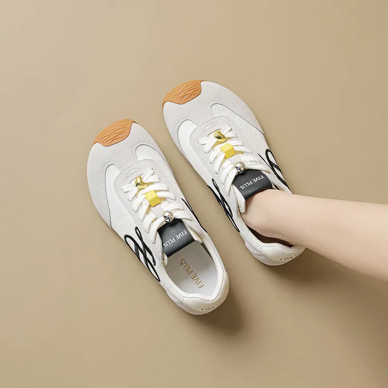FIVE PLUS Slip Resistant Cushioning Lightweight Low Top Skateboard Shoes Women's-5
