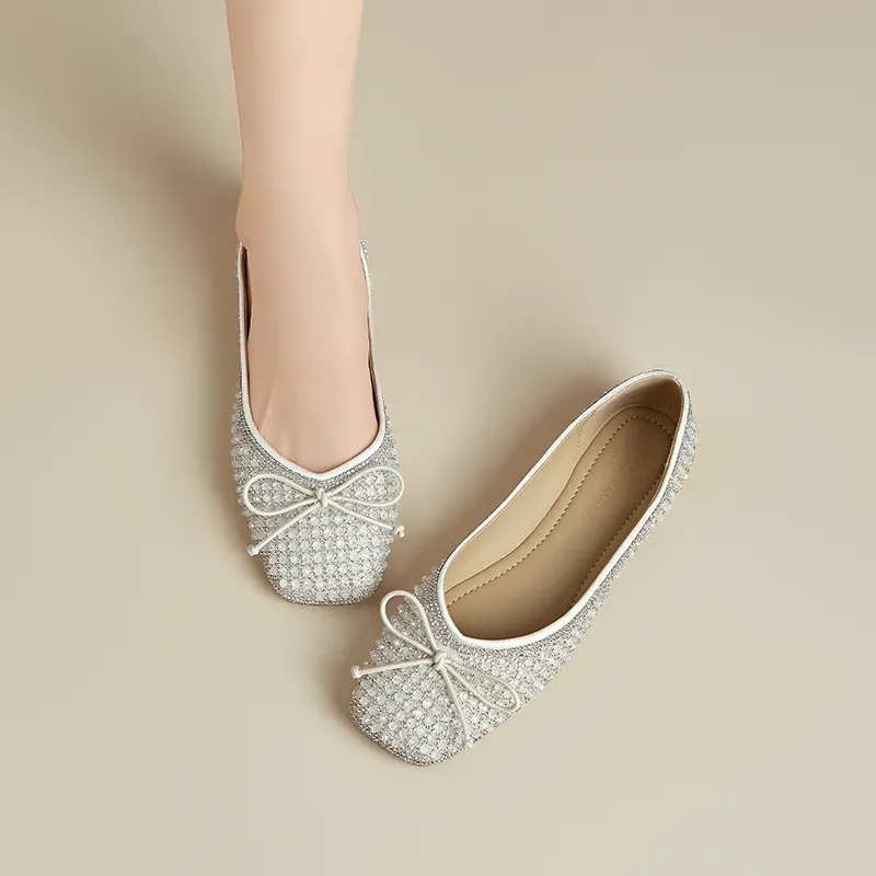 FIVE PLUS Casual Single Shoes 1.5cm Women's Beige-6