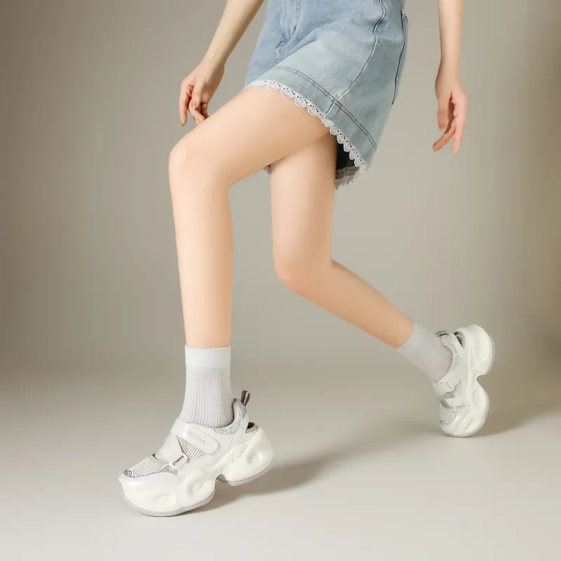 FIVE PLUS Anti Slip Wear Resistant Low Top Chunky Sneakers Women's-11