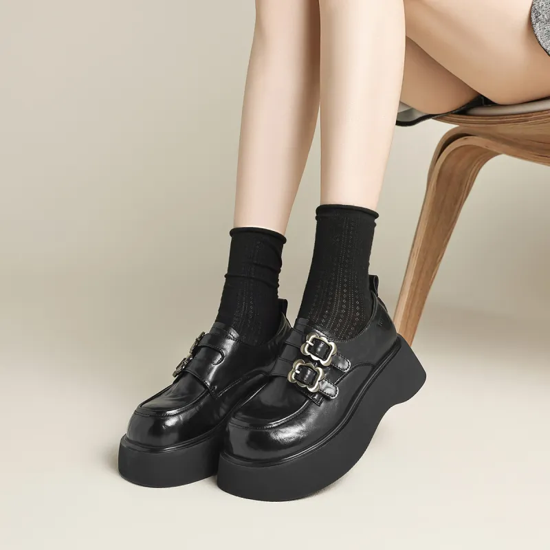 FIVE PLUS Loafers Women's Black-2