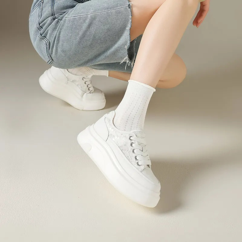 FIVE PLUS Anti Slip Wear Resistant Low Top Skateboard Shoes Women's-11