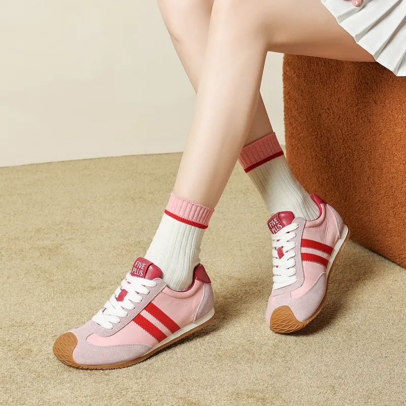 FIVE PLUS Anti Slip Wear Resistant Low Top Casual Shoes Women's-17