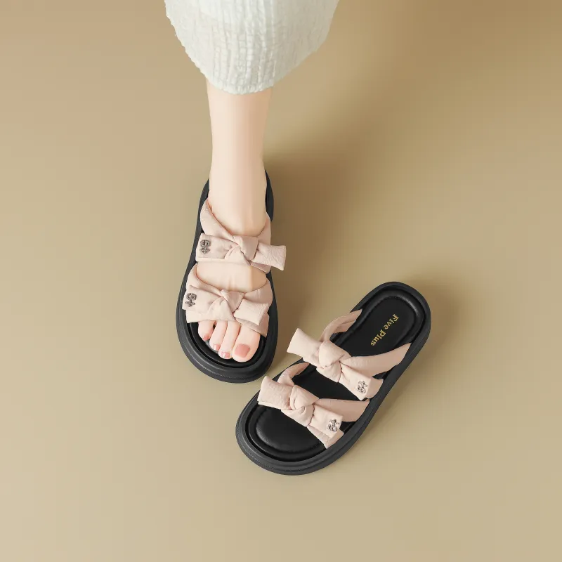 FIVE PLUS Slip Resistant Abrasion Resistant Slide Slippers Women's-11