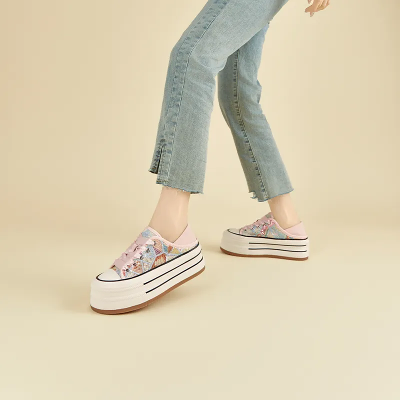 FIVE PLUS Low-Top Skateboard Shoes Women's-10