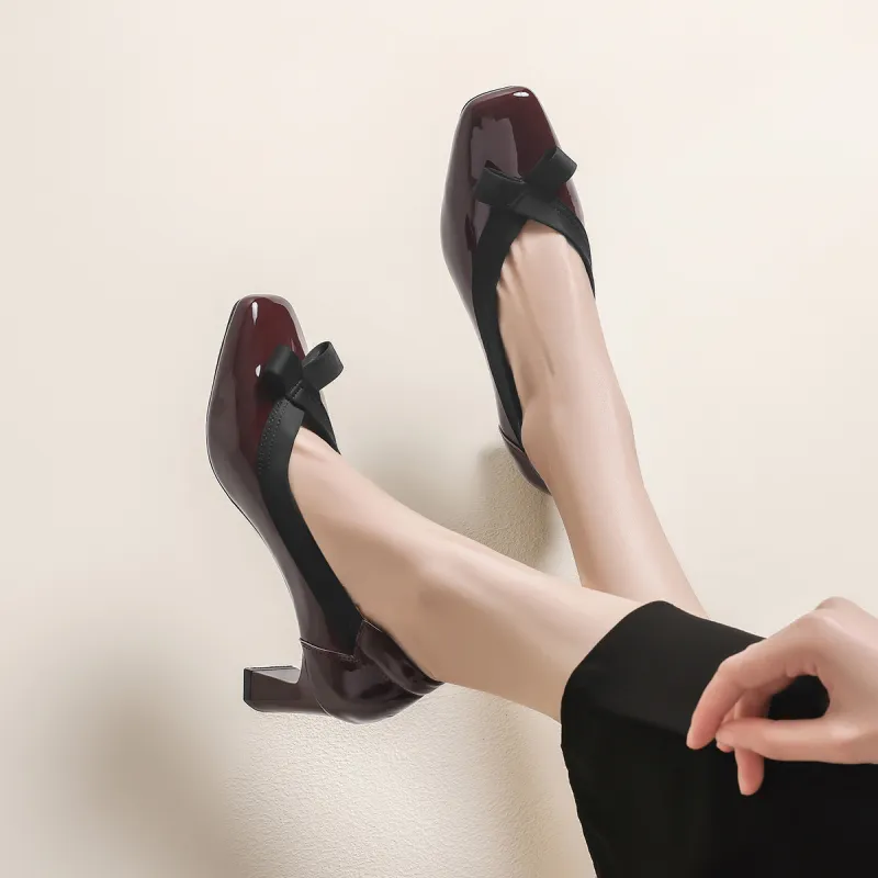 FIVE PLUS High Heels Women's Black, Red-8