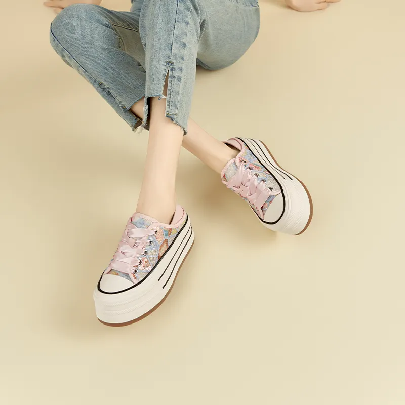 FIVE PLUS Low-Top Skateboard Shoes Women's-8