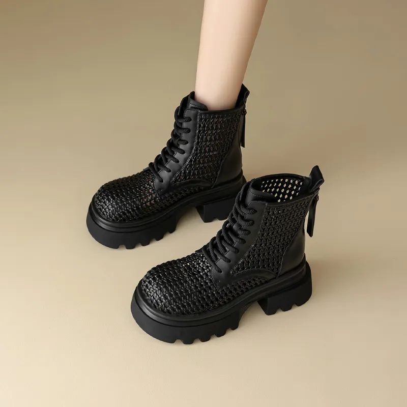FIVE PLUS Ankle Boots 6.5cm Women's-10