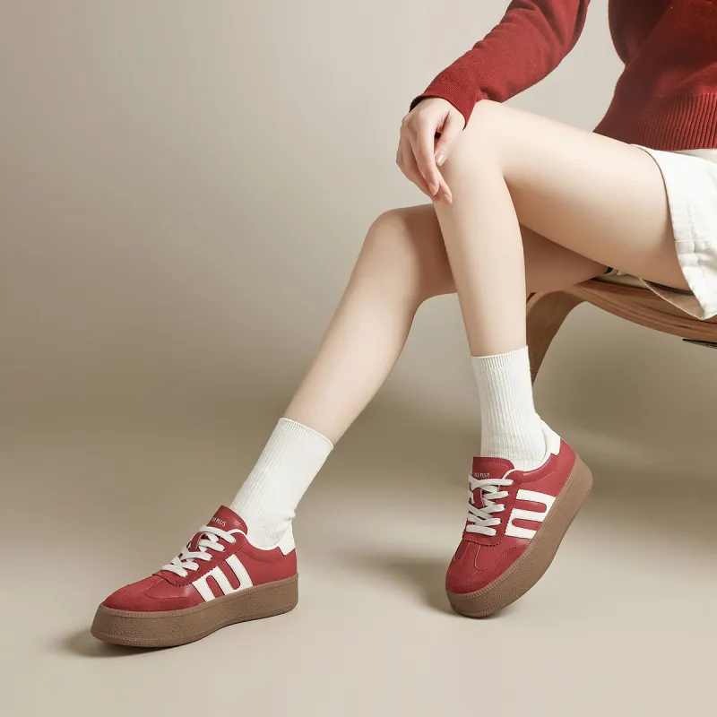 FIVE PLUS Anti Slip Wear Resistant Low Top Skateboard Shoes Women's-2