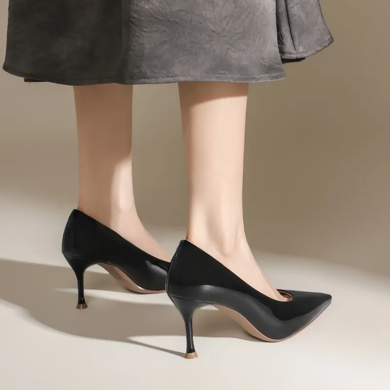 FIVE PLUS Slim Heel High Heels Women's-4