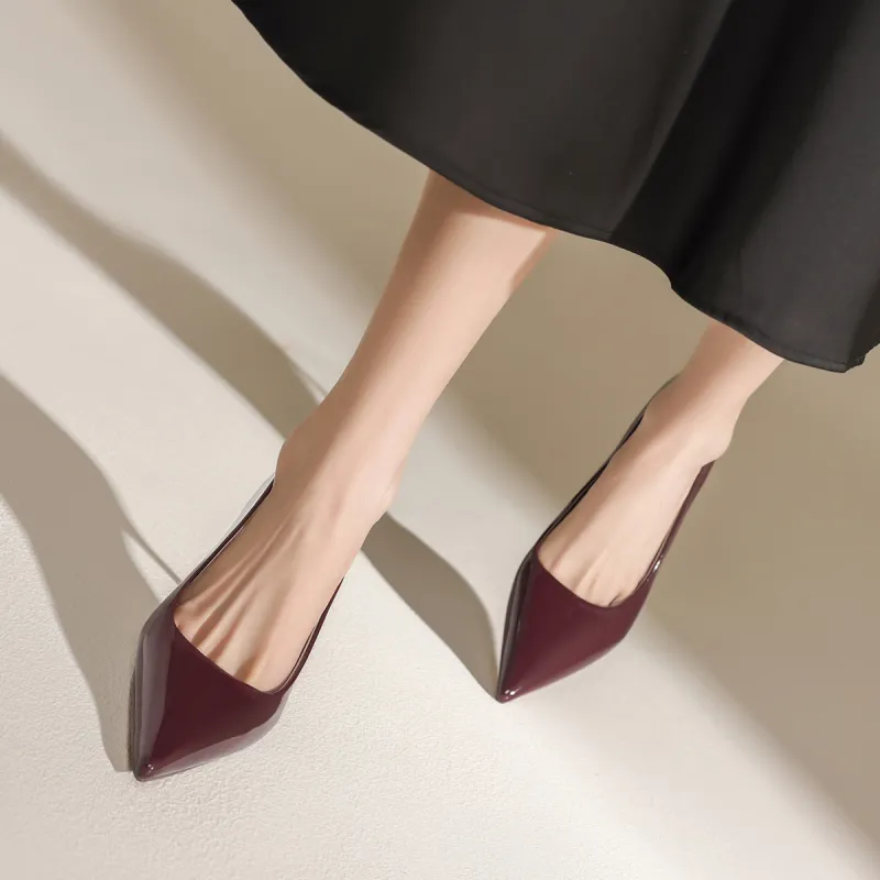 FIVE PLUS Slim Heel High Heels Women's-12