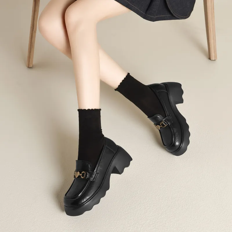 FIVE PLUS Loafers Women's Black-3