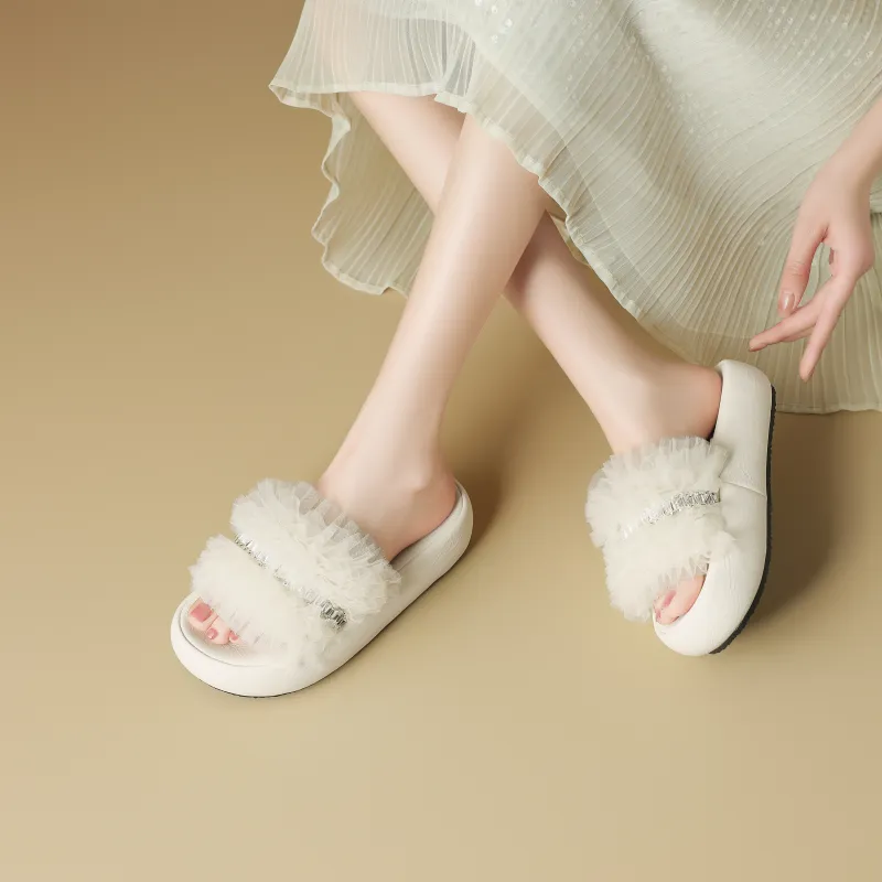 FIVE PLUS Slip Resistant Abrasion Resistant Slide Slippers Women's-4