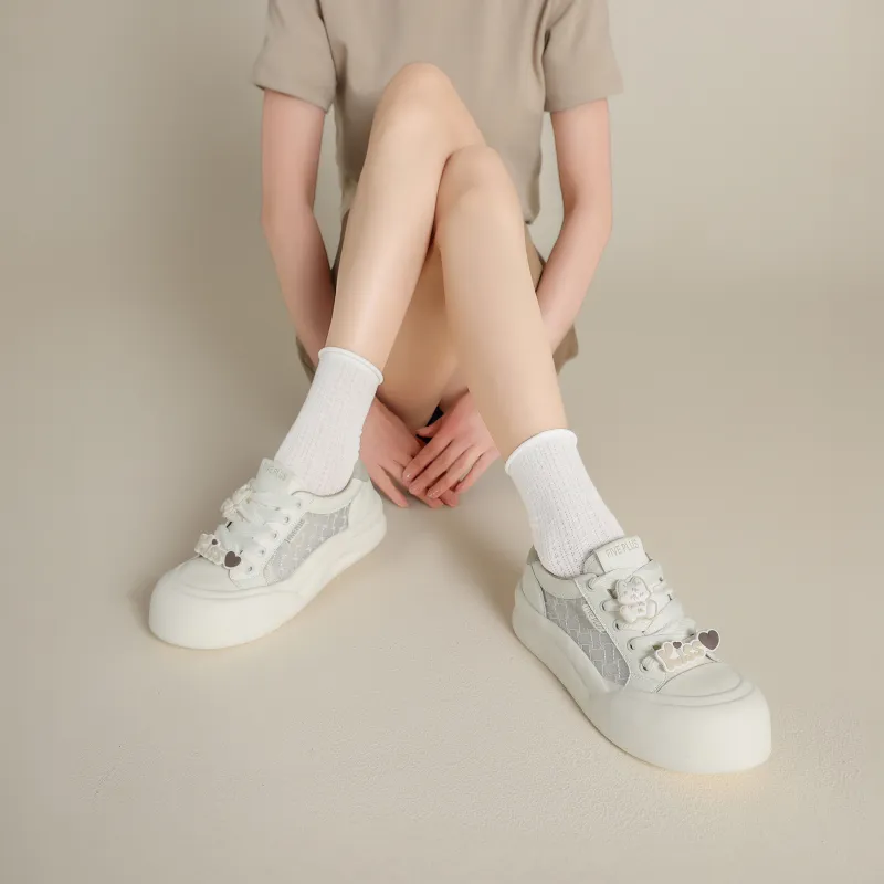 FIVE PLUS Anti Slip Wear Resistant Low Top Skateboard Shoes Women's-9