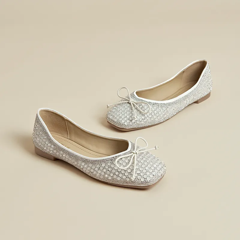FIVE PLUS Casual Single Shoes 1.5cm Women's Beige-3