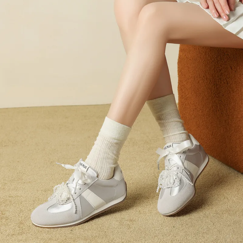 FIVE PLUS Anti Slip Wear Resistant Low Top Skateboard Shoes Women's-10