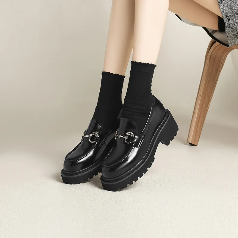 FIVE PLUS Loafers Women's Black-2