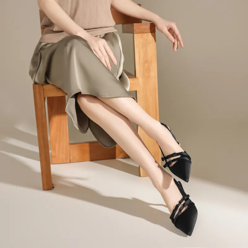 FIVE PLUS Slim Heel High Heels Women's-2