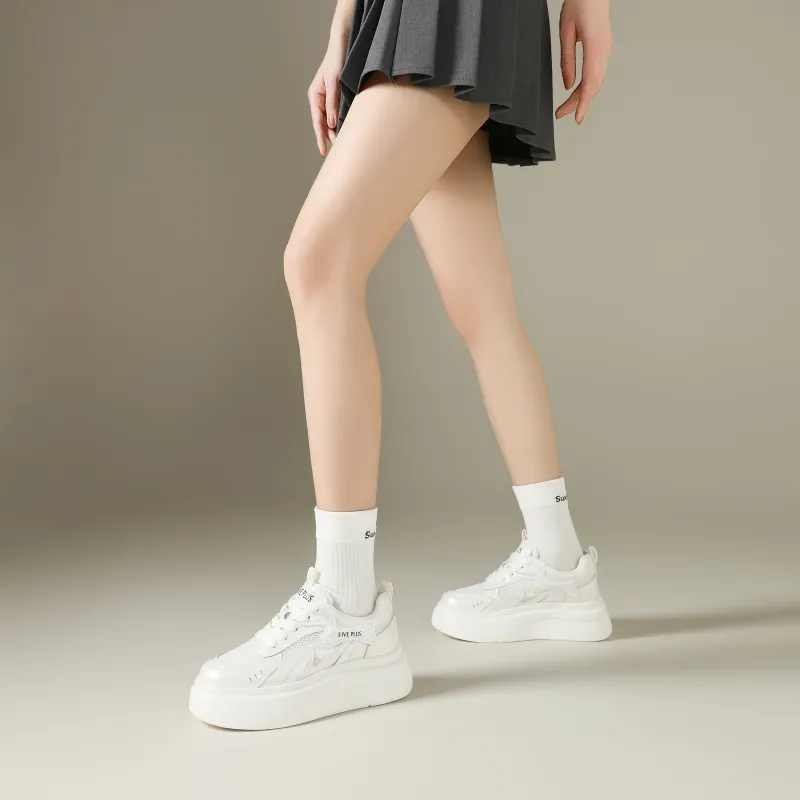 FIVE PLUS Anti Slip Wear Resistant Low Top Skateboard Shoes Women's-4
