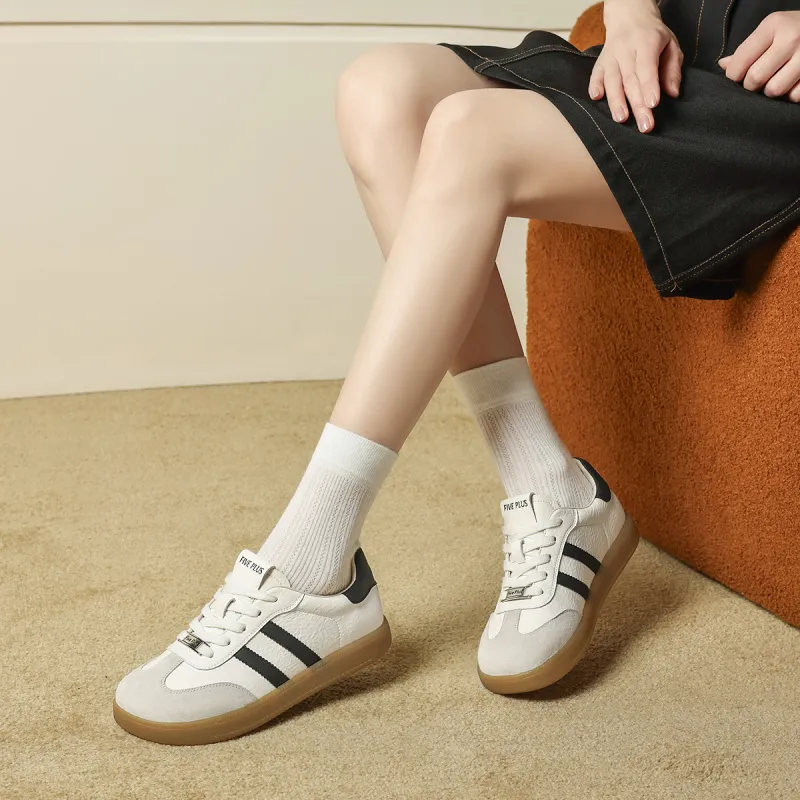 FIVE PLUS Anti Slip Wear Resistant Low Top Skateboard Shoes Women's-10