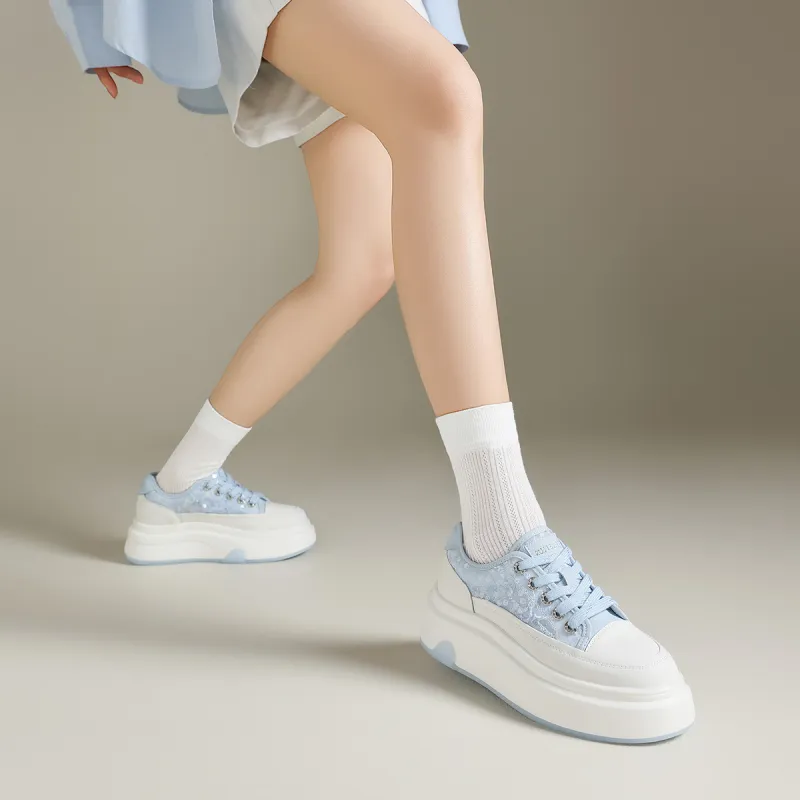 FIVE PLUS Anti Slip Wear Resistant Low Top Skateboard Shoes Women's-2