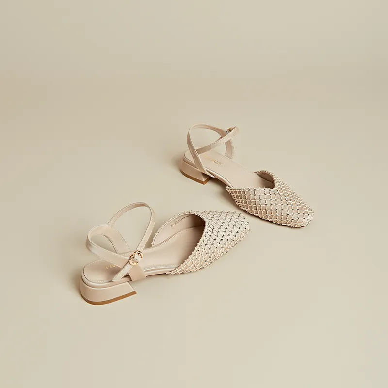 FIVE PLUS High Heels Women's Beige/Apricot-10