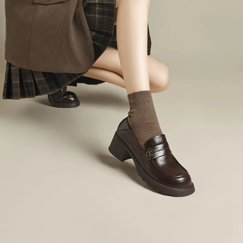FIVE PLUS Loafers Women's Black, Brown-11