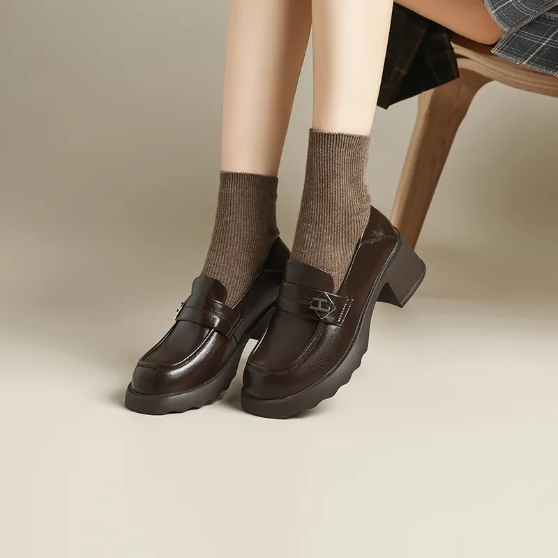 FIVE PLUS Loafers Women's Black, Brown-8
