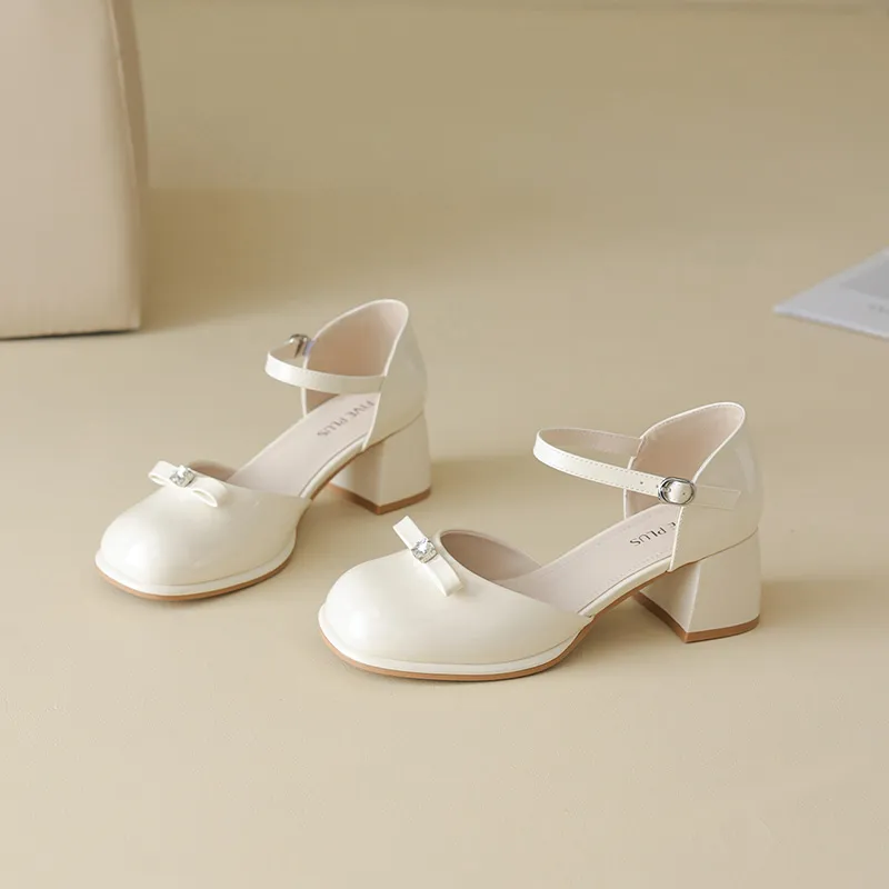 FIVE PLUS Chunky Heel High Heels Women's-3