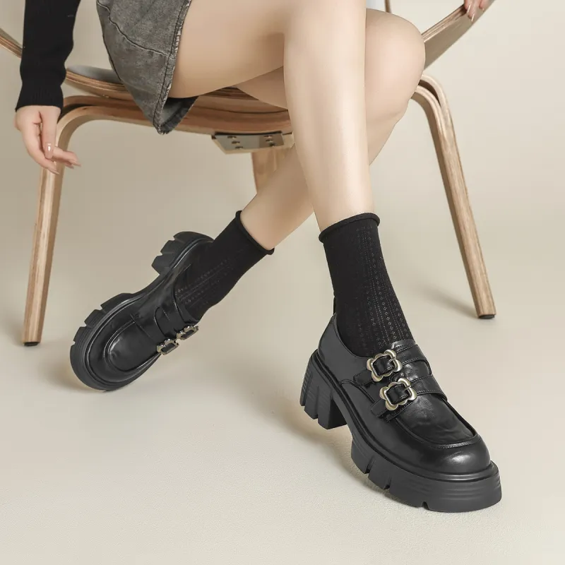 FIVE PLUS Loafers Women's Black-2