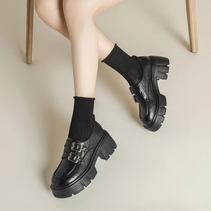 FIVE PLUS Loafers Women's Black-3