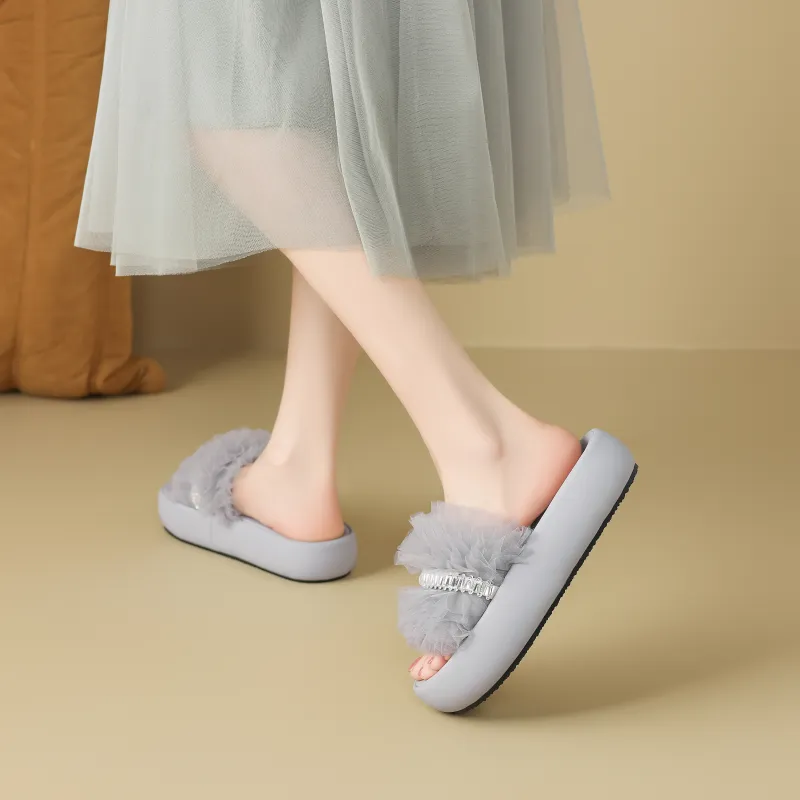 FIVE PLUS Slip Resistant Abrasion Resistant Slide Slippers Women's-16