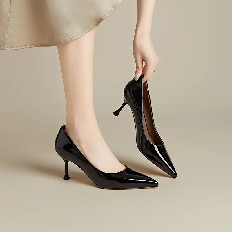 FIVE PLUS Slim Heel High Heels Women's-2