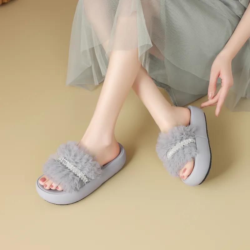FIVE PLUS Slip Resistant Abrasion Resistant Slide Slippers Women's-15