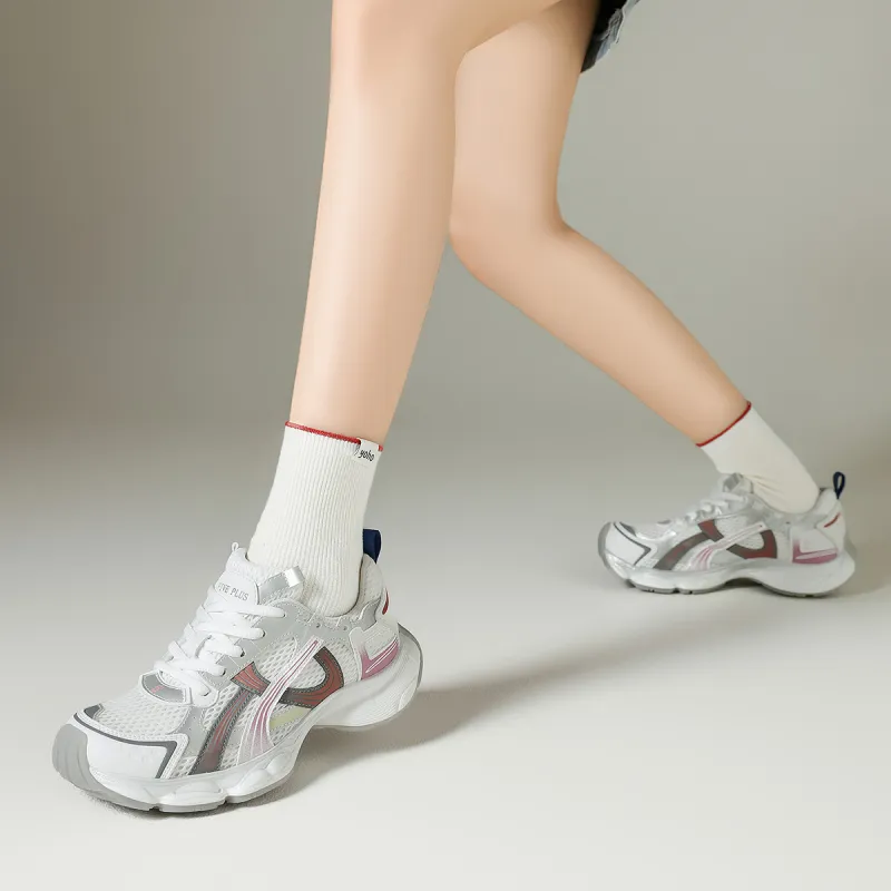 FIVE PLUS Anti Slip Wear Resistant Low Top Chunky Sneakers Women's-9