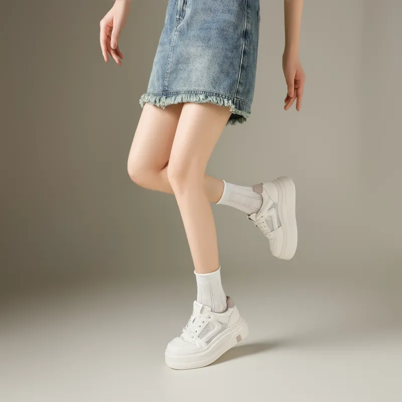 FIVE PLUS Anti Slip Wear Resistant Low Top Skateboard Shoes Women's-4
