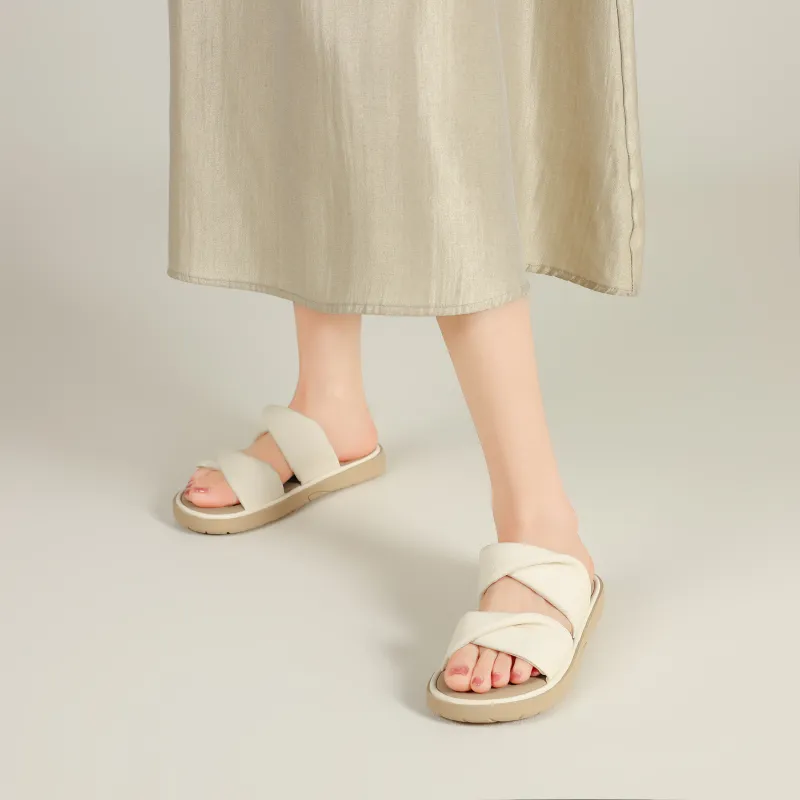 FIVE PLUS Slip Resistant Abrasion Resistant Slide Slippers Women's-9