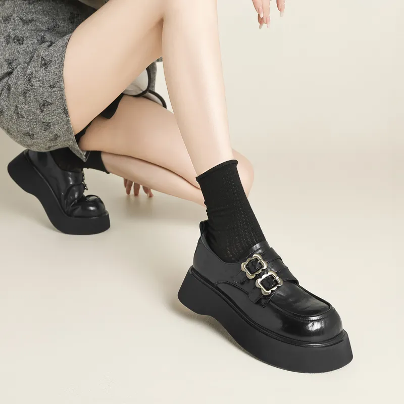 FIVE PLUS Loafers Women's Black-5