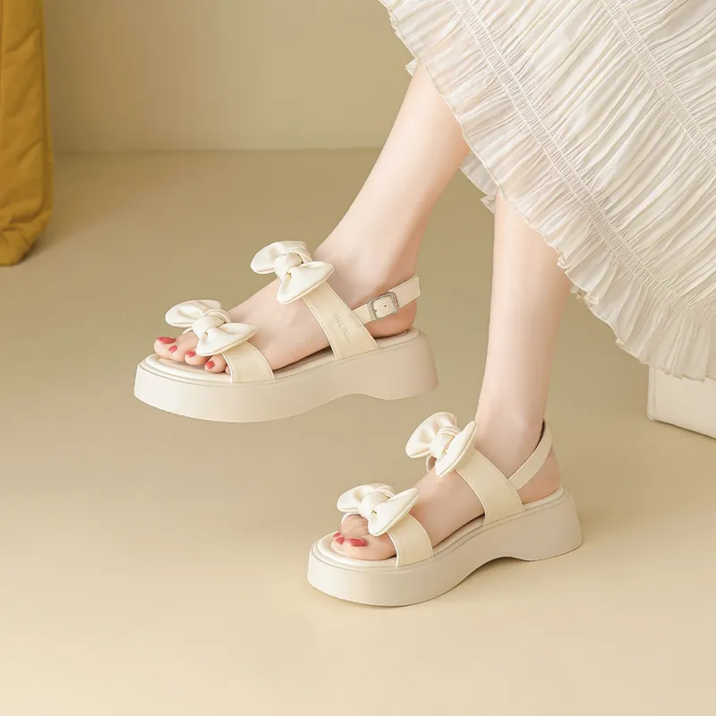FIVE PLUS One Strap Sandals Women's Beige-5