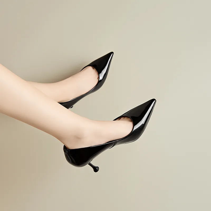 FIVE PLUS Slim Heel High Heels Women's-4