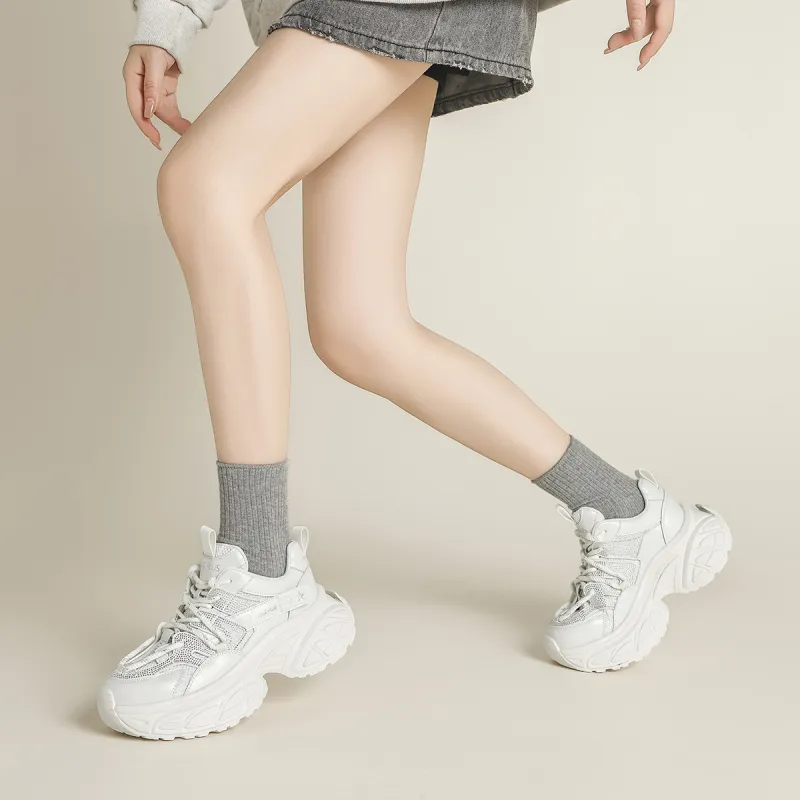 FIVE PLUS Anti Slip Wear Resistant Low Top Chunky Sneakers Women's-9