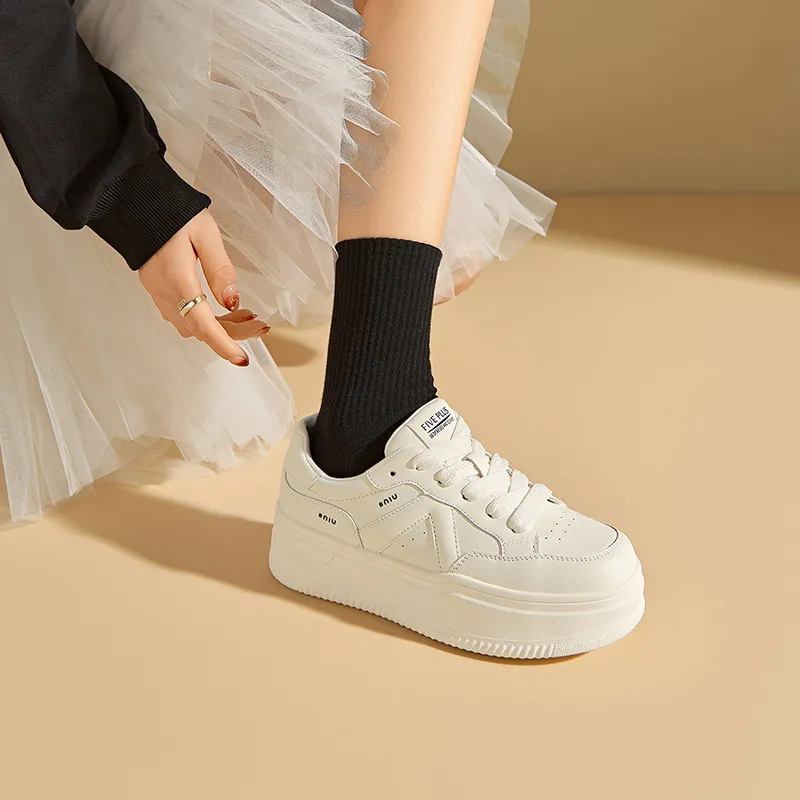 FIVE PLUS Height Increasing Abrasion Resistant Low Top Skateboard Shoes Women's-12