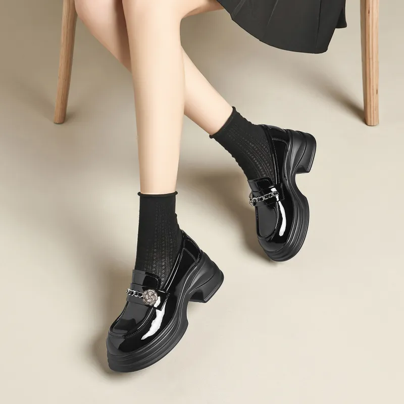 FIVE PLUS Loafers Women's Black-3