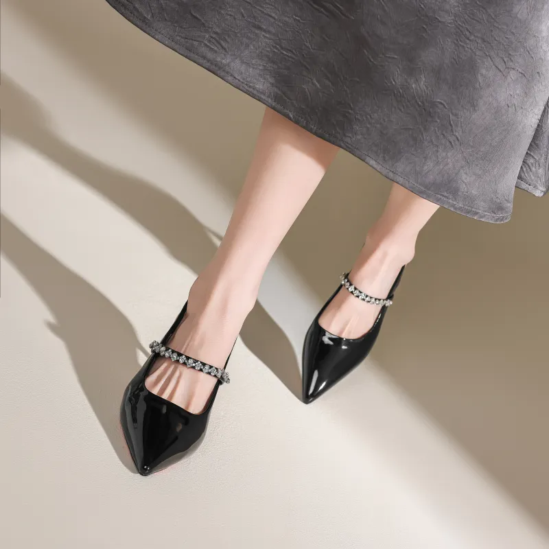 FIVE PLUS Slim Heel High Heels Women's-3